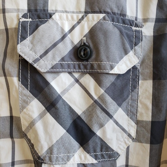 American Eagle Outfitters Mens Shirt Button Up  Long Sleeve Size M Multicolor - Picture 4 of 12